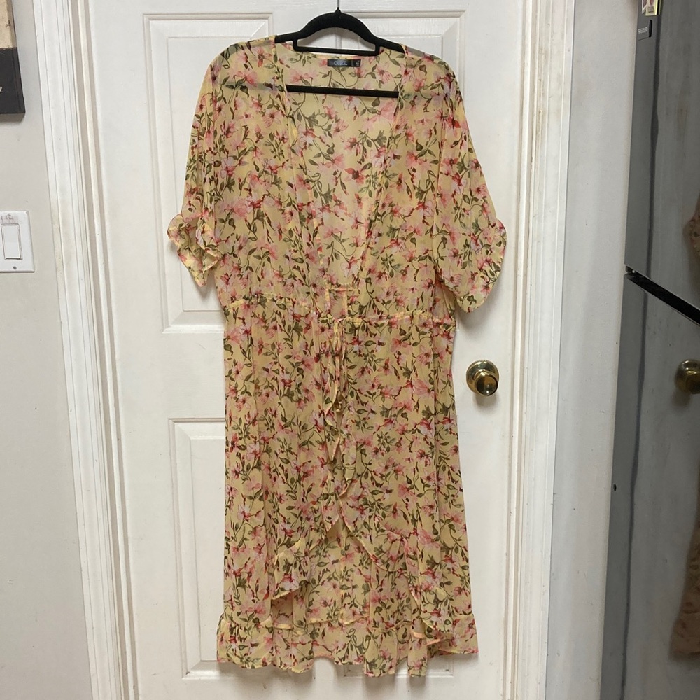 Floral Sheer Kimono Cardigan